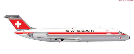 573344 | Herpa Wings 1:200 | Douglas DC-9-30F Swissair HB-IFW Payerne