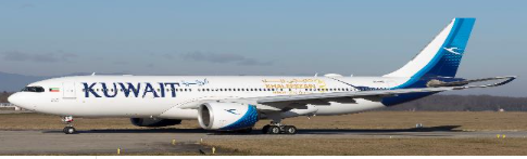 XX40649 | JC Wings 1:400 | Airbus A330-800NEO Kuwait Airways Khaleeji Zain 2024 9K-APG With Antenna | is due March 2025
