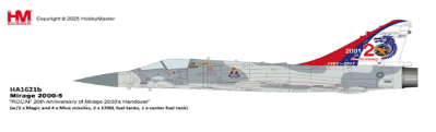 HA1621b | Hobby Master Military 1:72 | Dassault Mirage 2000-5 20th Anniversary of Mirage 2000 ROCAF (w/ 2x Magic, 4 x Mica missiles, 2 x 1700L fuel tanks, 1 x center fuell tank) | was due July 2025