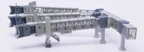 LH4385 | JC Wings 1:400 | Air Passenger Bridge for A380 (Transparent)