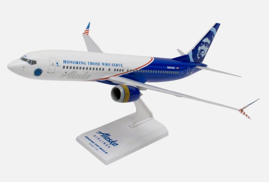 SKR1180 | Skymarks Models 1:130 | Boeing 737 MAX 8 Alaska Airlines Veterans | is due TBC