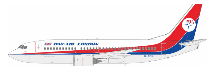IF733DA0825 | InFlight200 1:200 | Boeing 737-3Q8 Dan-Air London G-BNNJ with stand | is due July 2025