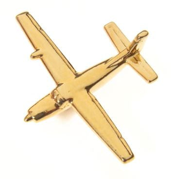 CL057 | Clivedon Collection Pin Badges | Cessna Caravan 22ct Gold plated pin badge