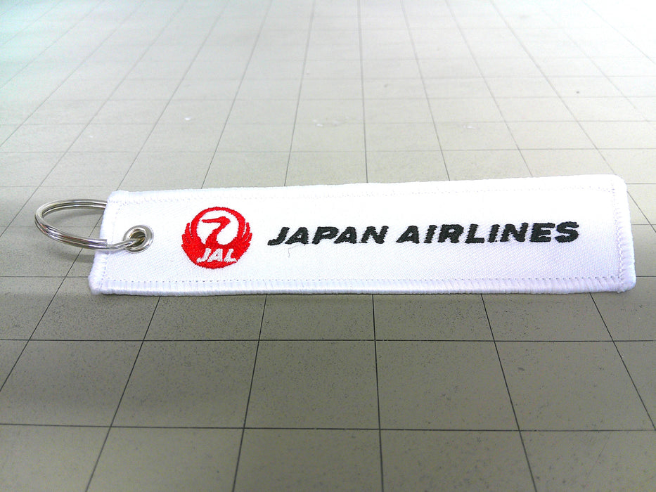 Key Tag JAL | Fabric Embriodered Key Tag | Japan Air Lines
