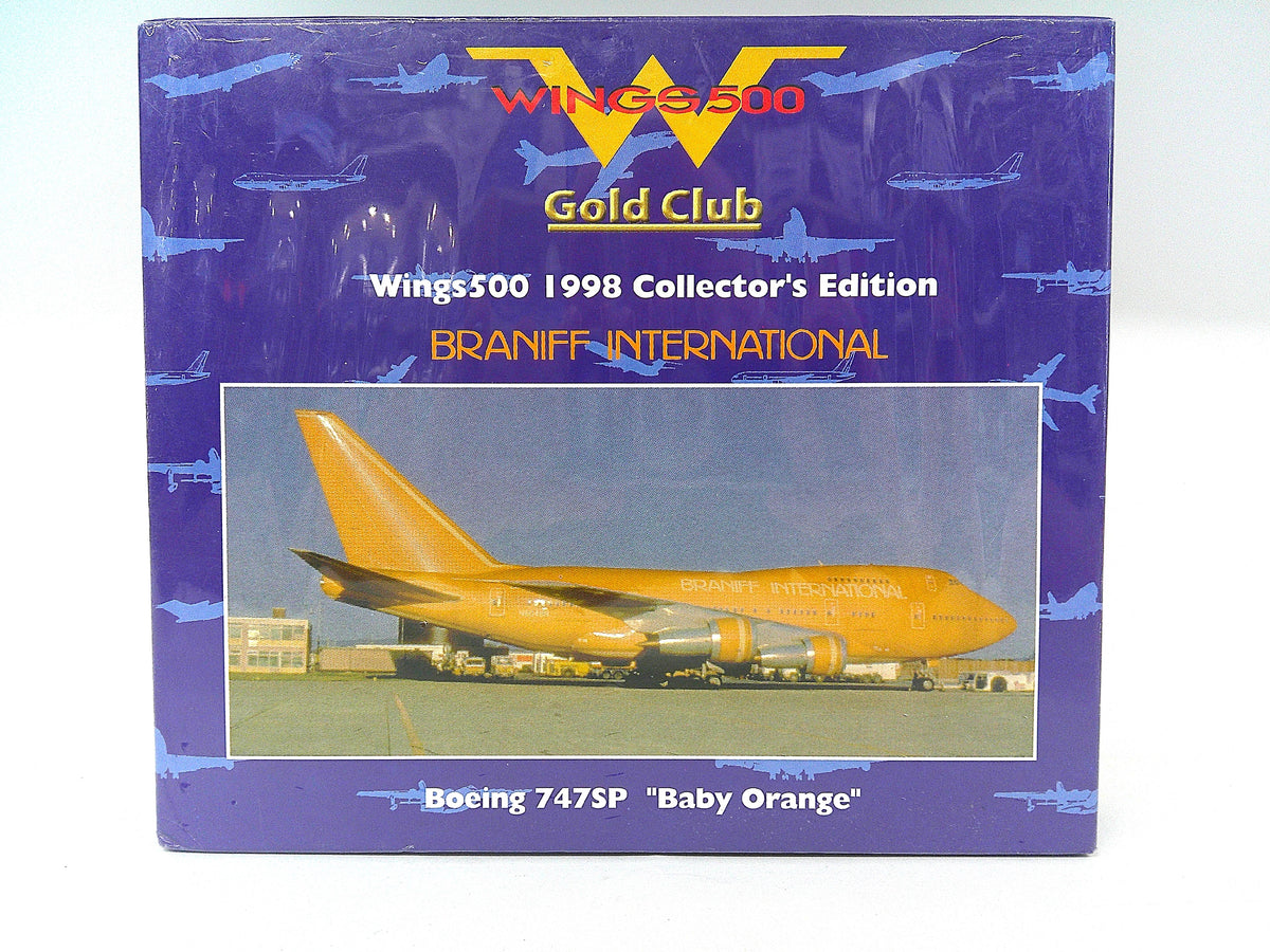 511605 | Herpa Wings 1:500 | Wings 500 Gold Club | Boeing 747SP Braniff International **Pre Owned**