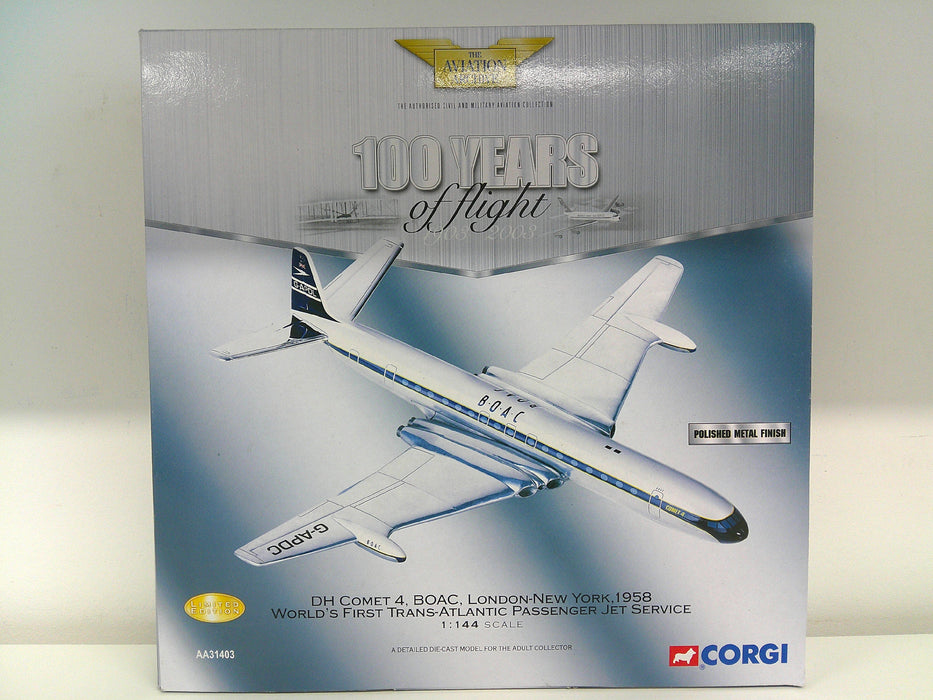 807903314032 | AA31403 | Corgi 1/144 Die-Cast | De Havilland Comet 4 BOAC G-APDC