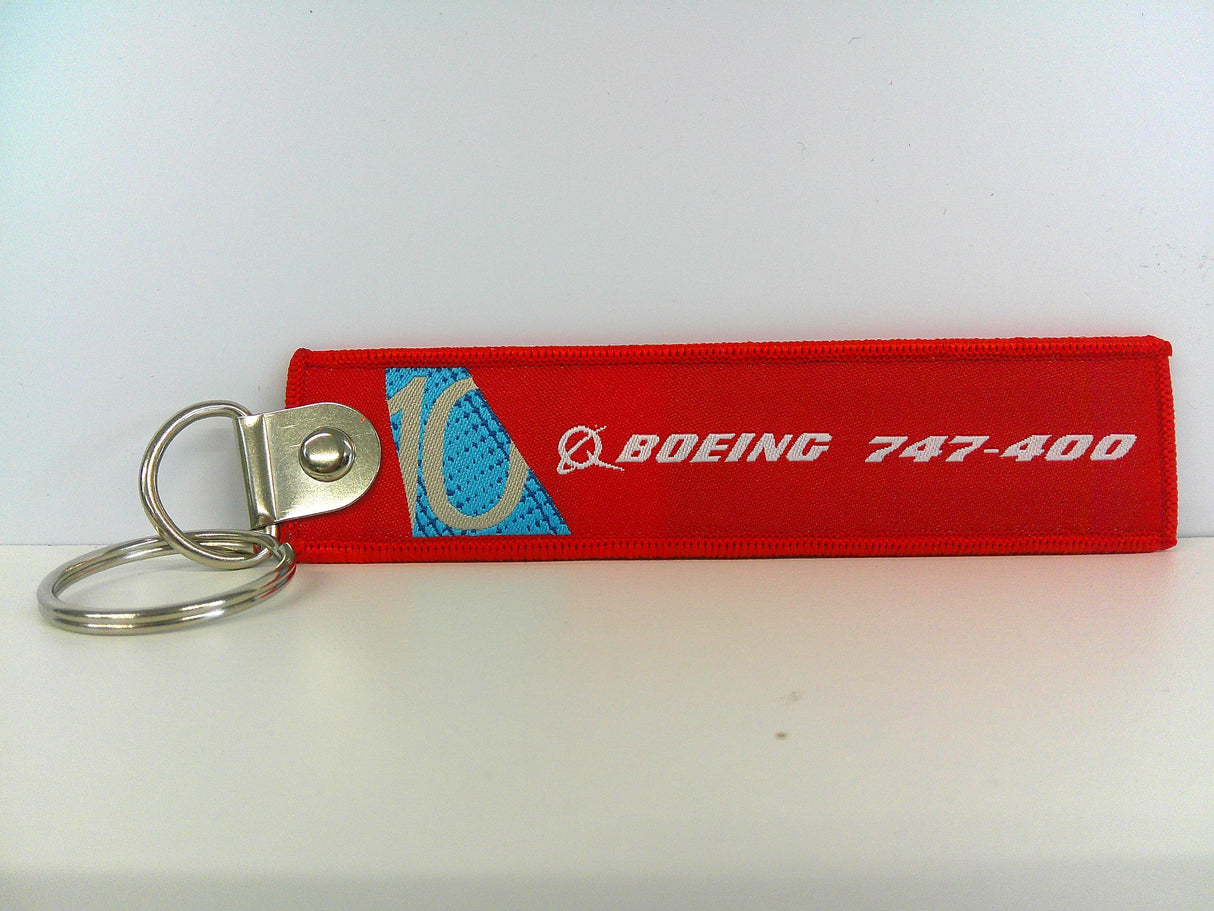 Key Tag Boeing 747 | Fabric Embriodered Key Tag | Boeing Demonstrator