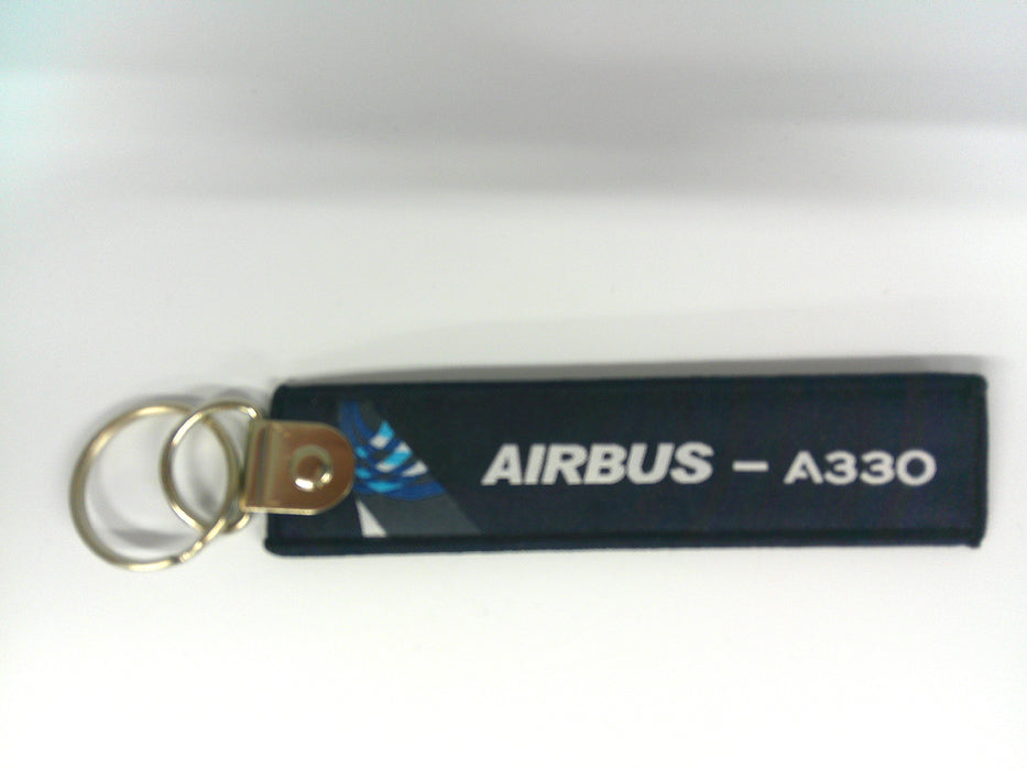 Key Tag A330 | Fabric Embriodered Key Tag | Airbus A330