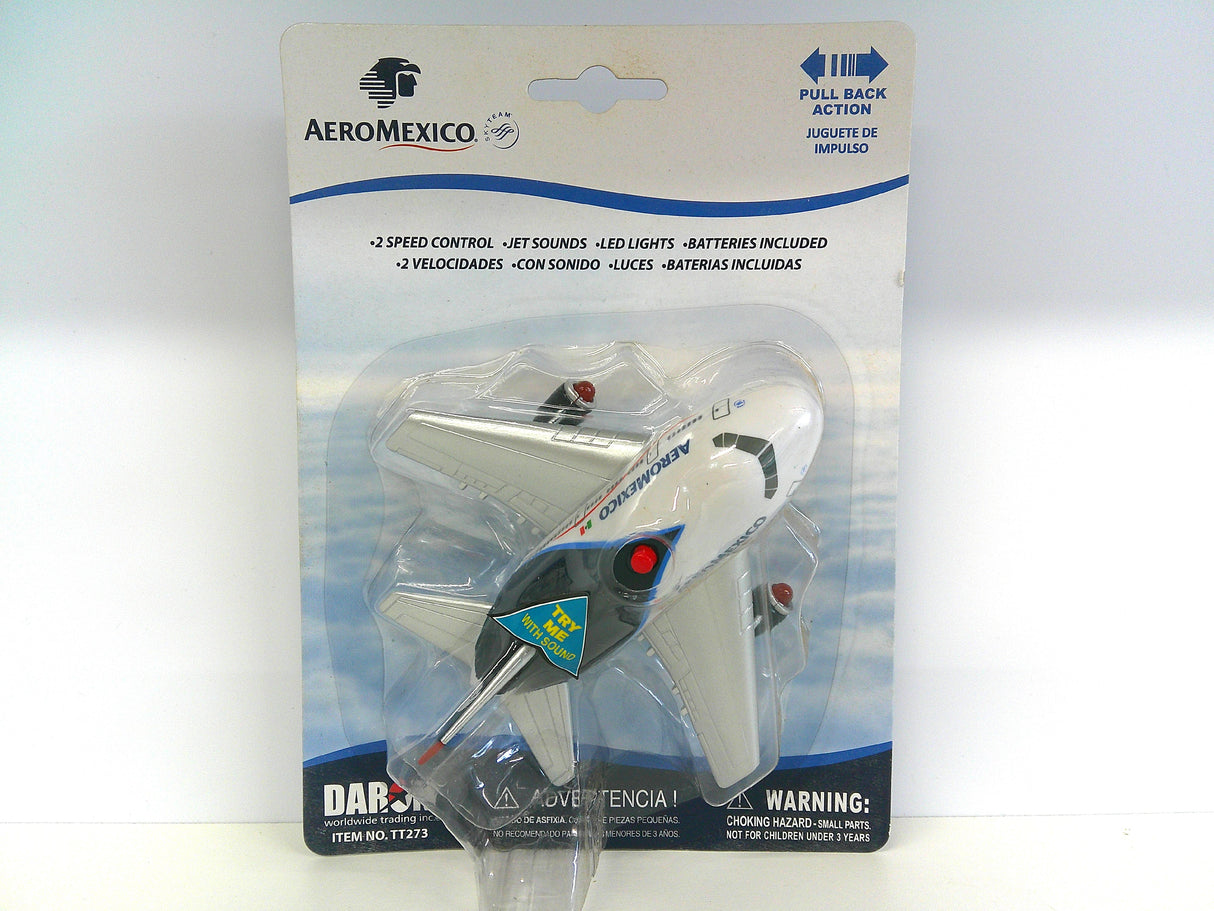TT723 | Toys Toys | Aero Mexico Pullback Toy with Jet Sound and Flashing Lights