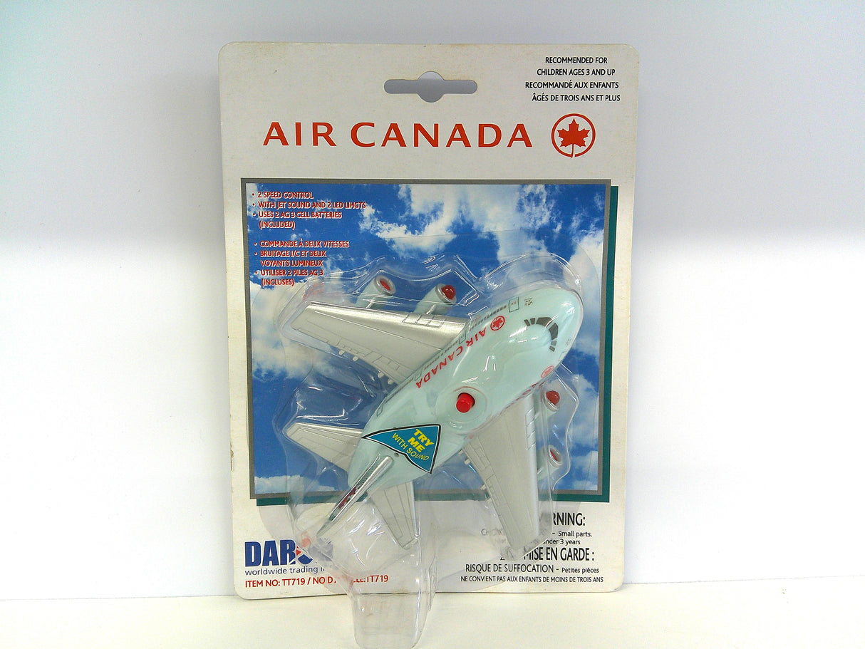 TT719 | Toys Toys | Air Canada Pullback Toy with Jet Sound and Flashing Lights