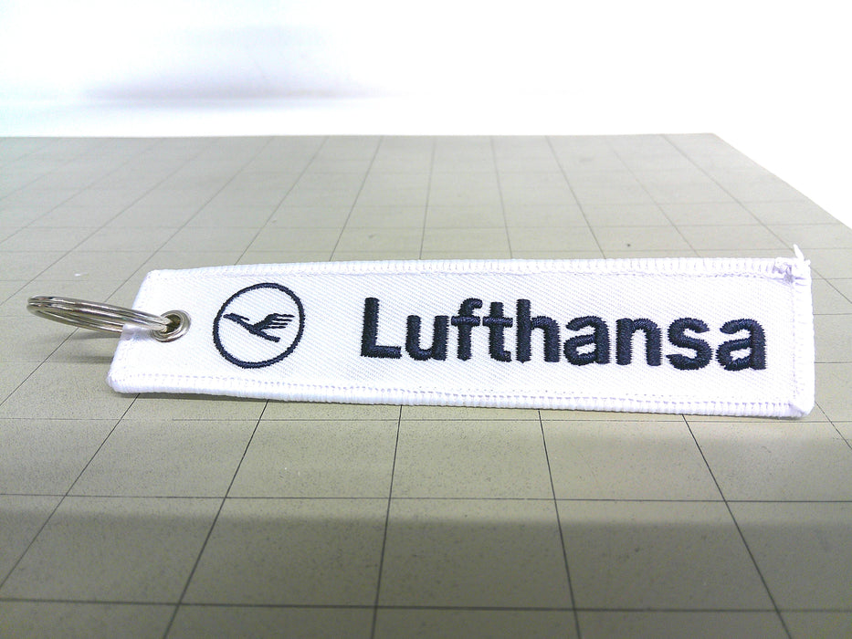 Key Tag Lufthansa| Fabric Embriodered Key Tag | Lufthansa