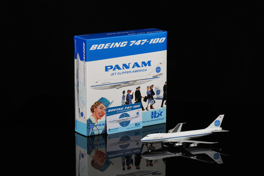 B551401P | HX Models 1:400 | Boeing B747-100 Pan Am Jet Clipper American N747PA Standard Version | is due July 2025