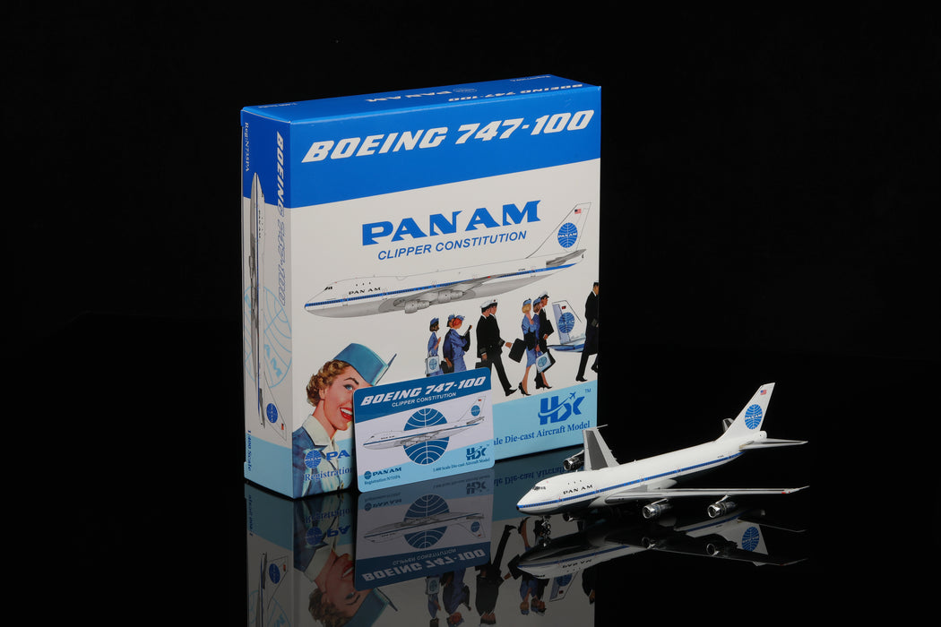 B551403P | HX Models 1:400 | Boeing 747-100 Pan Am Clipper JUAN T.TRIPPE N747PA Standard Version | is due July 2025