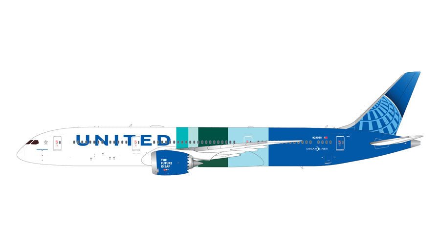 G2UAL1395 | Gemini200 1:200 | Boeing 787-9 United Airlines The Future is SAF N24988