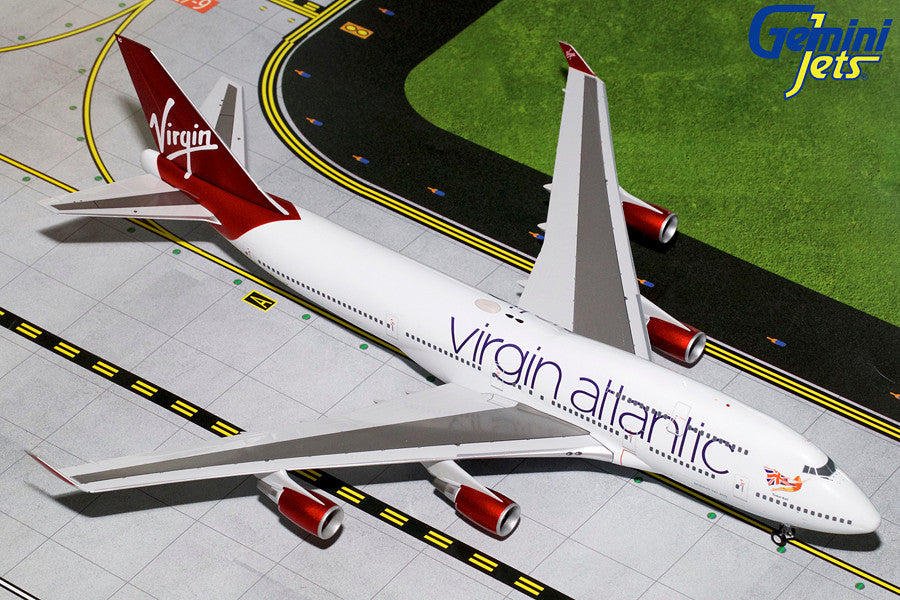 G2VIR766 | Gemini200 1:200 | Boeing 747-400 Virgin Atlantic G-VBIG (with stand)