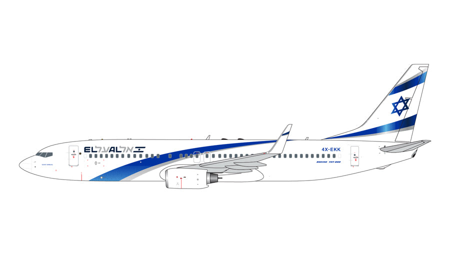 GJELY2299 | Gemini Jets 1:400 | El Al Israel Airlines B737-800W 4X-EKK