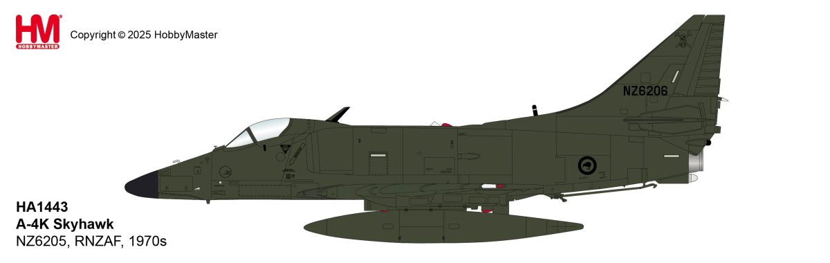 HA1443 | Hobby Master Military 1:72 | Douglas A-4K Skyhawk NZ6205, RNZAF, 1970s | is due September 2025