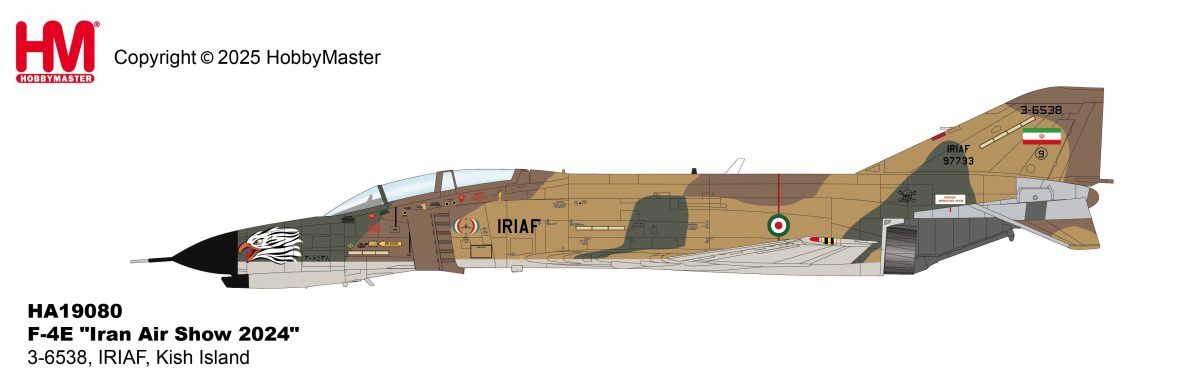 HA19080 | Hobby Master Military 1:72 | F-4E Iran Air Show 2024 3-6538, IRIAF, Kish Island | is due September 2025
