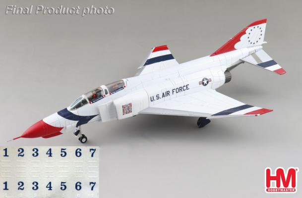 HA19084 | Hobby Master Military 1:72 | F-4E Thunderbirds USAF, 1973/74 season (w/decals for No.1 to 7 planes)