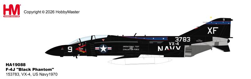 HA19088 | Hobby Master Military 1:72 | F-4J "Black Phantom" 153783, VX-4, US Navy, 1970