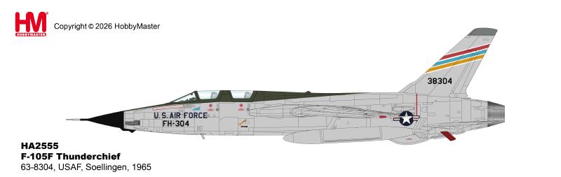 HA2555 | Hobby Master Military 1:72 | F-105F Thunderchief 63-8304, USAF, Soellingen, 1965