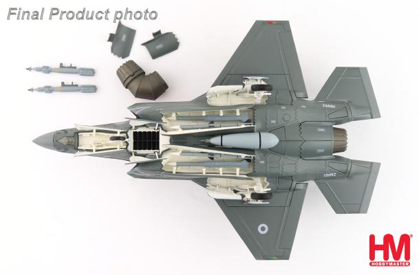 HA4624 | Hobby Master Military 1:72 | F35B Lightning II, Operation Highmast ZM-161, RAF, 8th Aug, 2025 Landing of JS Kaga (w/extra 2 x meteor inside weapon bay)