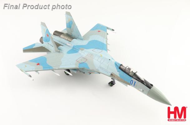 HA5713b | Hobby Master Military 1:72 | Su-35S Flanker E Aggressors Blue 01, 116th Combat Application Training Center of Fighter Aviation VKS Sept 2022 (with full weapon load)