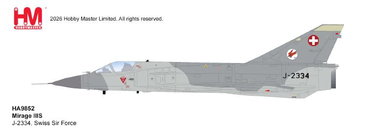 HA9852 | Hobby Master Military 1:72 | Mirage IIIS J-2334, Swiss Air Force