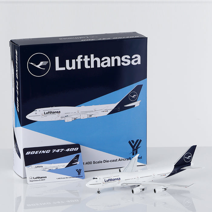 YY74410 | YY Wings 1:400 | Boeing 747-400 Lufthansa Reg. D-ABVY | is due October 2025