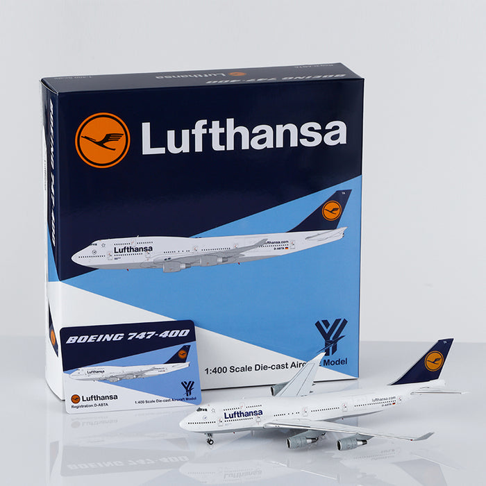 YY74411F | YY Wings 1:400 | Boeing 747-400 Lufthansa Reg. D-ABTA Flap-down | is due October 2025
