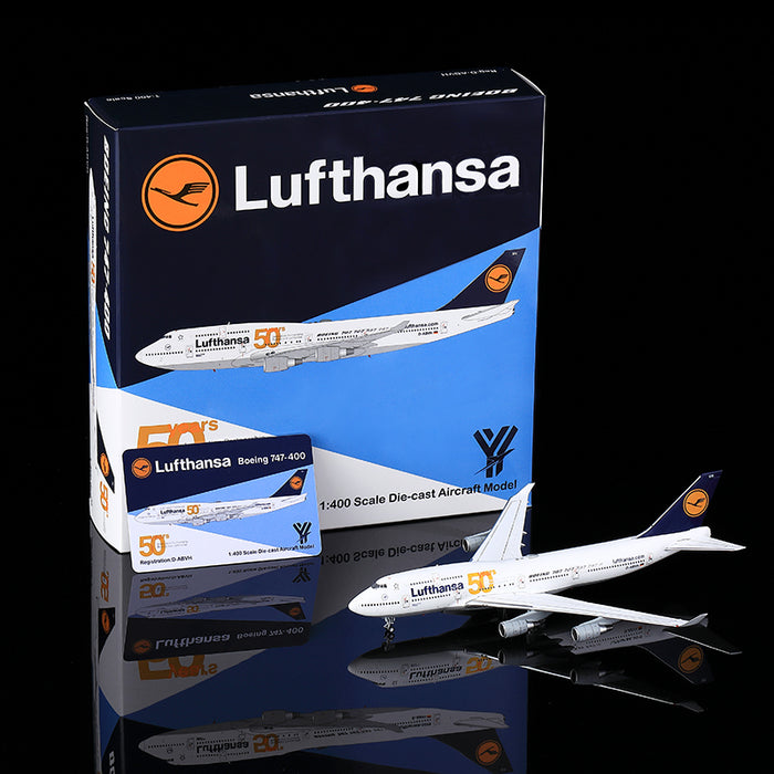 YY74412F | YY Wings 1:400 | Boeing 747-400 Lufthansa Reg. D-ABVH Flap-down | is due October 2025