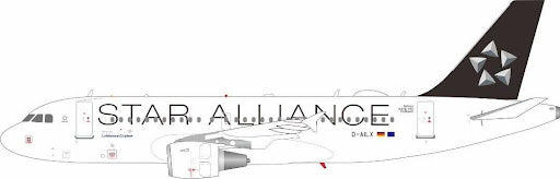 JF-A319-017L | JFox 1:200 | Airbus A319-114 Lufthansa CityLine - Star Alliance D-AILX | is due TBC