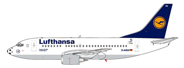 XX4887 | JC Wings 1:400 | Lufthansa Boeing 737-500 Football Nose Reg: D-ABIN With Antenna