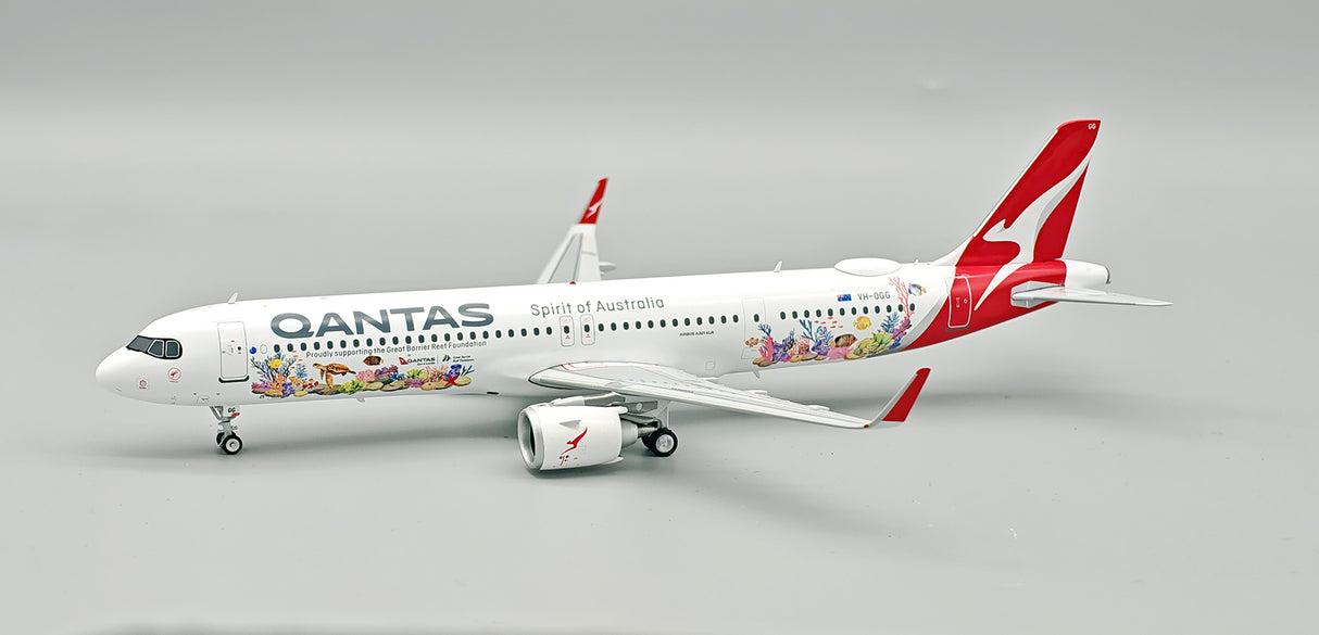 IF321QF0126 | InFlight200 1:200 | Airbus A321NXLR Qantas VH-OGG "Great Barrier Reef" | is due TBC