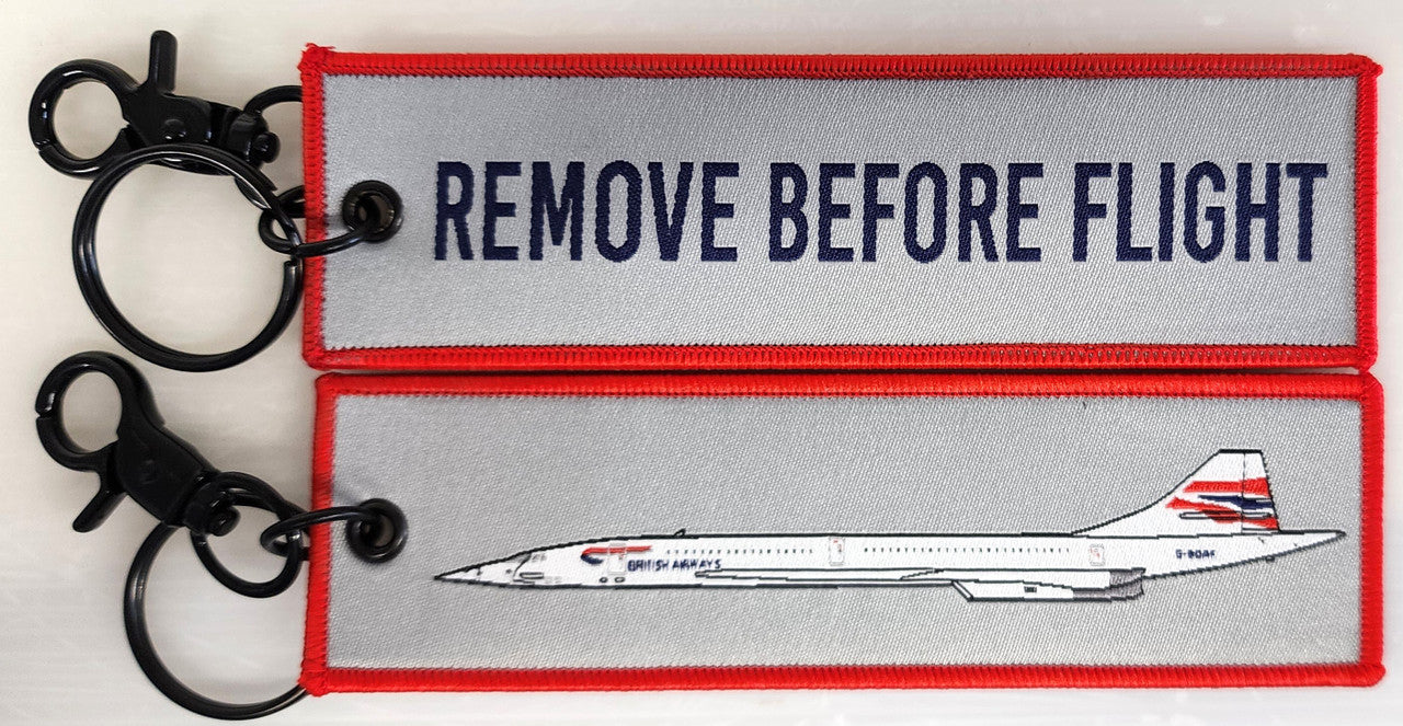 RBFBACONCORDEC | Gifts Key Rings | Remove Before Flight | British Airways Concorde 'Chatham'