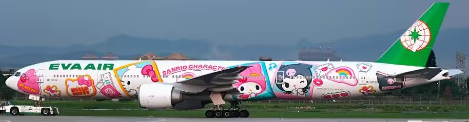 SA2070A | JC Wings 1:200 | Boeing 777-300(ER) EVA Airways Sanrio Character B-16722 Flaps Down | was due September 2024