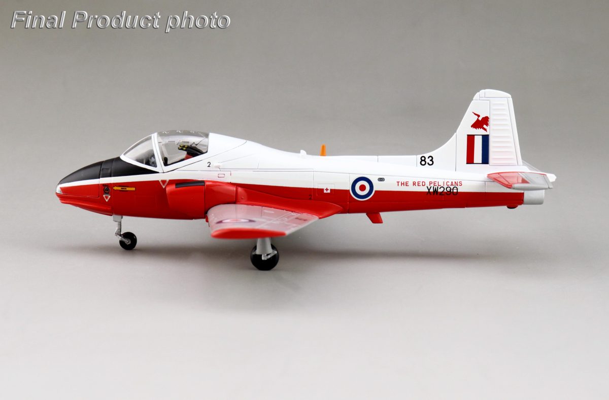 SM7009 | Sky Max Models 1:200 | Percival Jet Provost T.5 RAF XW290 'Red Pelicans' with display stand