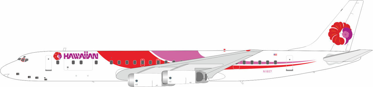 IF862HS0823 | InFlight200 1:200 | DC-8-62H HAWAIIAN N1807