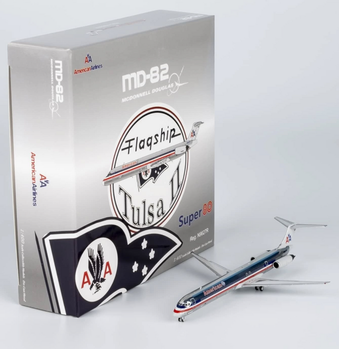 NG83009 | NG Models 1:400 | MD-82 American Airlines N9627R (with Flag Tulsa Ⅱ sticker)