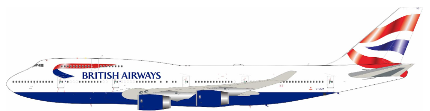 B-744-CIVO | Blue Box 1:200 | Boeing 747-436 British Airways G-CIVO
