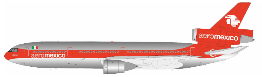 IF103AM0825P | InFlight200 | DC-10-30 Aeromexico N8228P Polished With Stand | is due October 2025