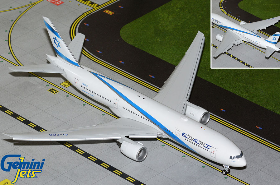 G2ELY1361F | Gemini200 | Boeing 777-200ER ELAL Israel Airlines 4X-ECB Flaps Down | is due August 2025