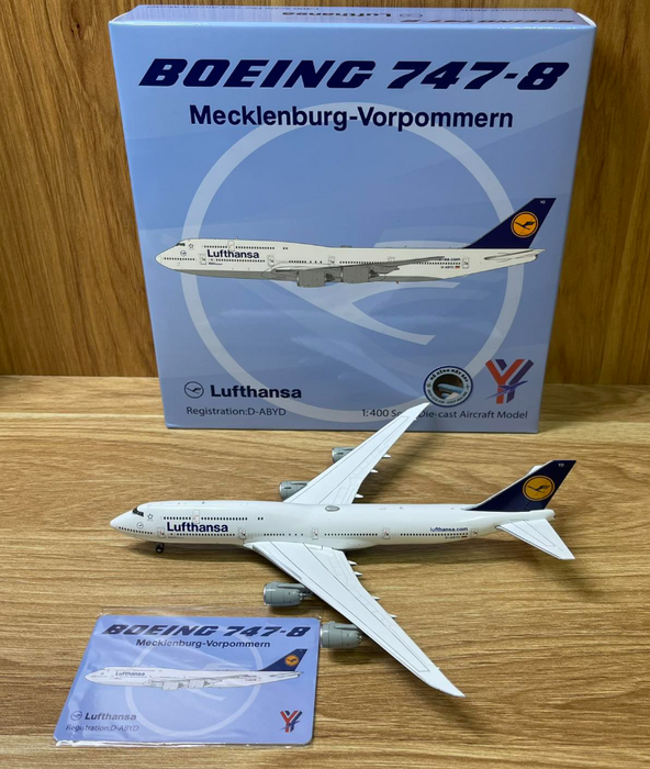 YY74801 | YY Wings 1:400 | Boeing 747-8 Lufthansa D-ABYD | is due October 2025
