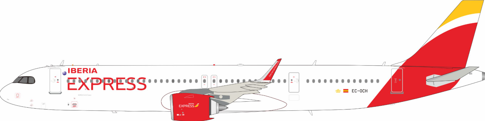 JF-A321-060L | JFox Models 1:200 | Airbus A321-271NX Iberia Express EC-OCH | is due October 2025