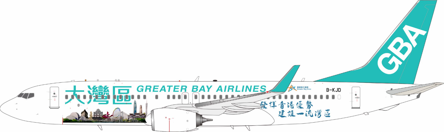 JF-737-8-055 | JFox Models 1:200 | Boeing 737-800 Greater Bay Airlines B-KJD | is due October 2025