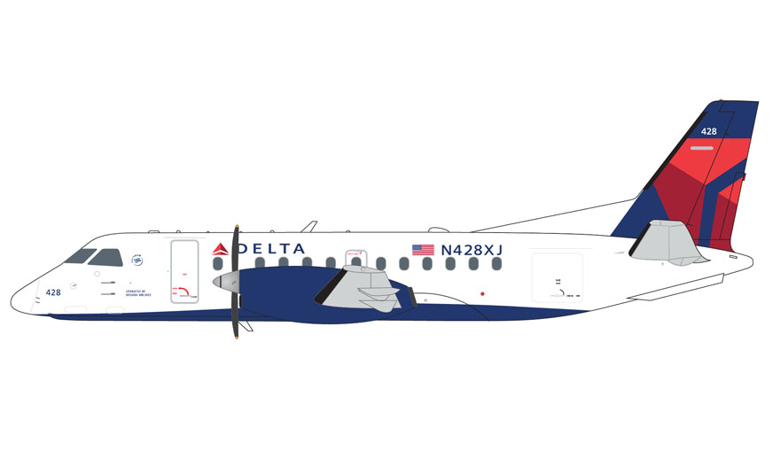 G2DAL1340 | Gemini200 | Saab 340B Delta Connection / Mesaba Airlines N428XJ | is due September 2025