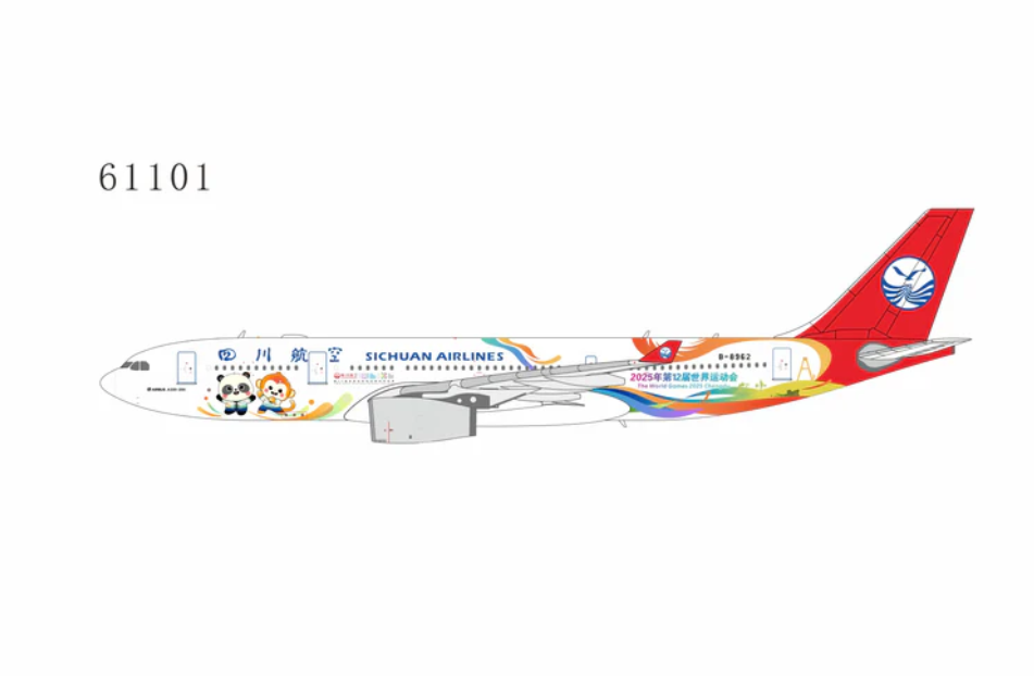 NG61100 | NG Models 1:400 | Airbus A330-200 Sichuan Airlines B-8962 'The World Games 2025 Chengdu' | is due November 2025