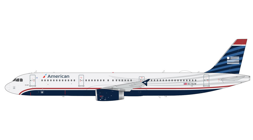 G2AAL1353 | Gemini200 | Airbus A321-200 American Airlines N578UW “US Airways” Heritage | is due October 2025