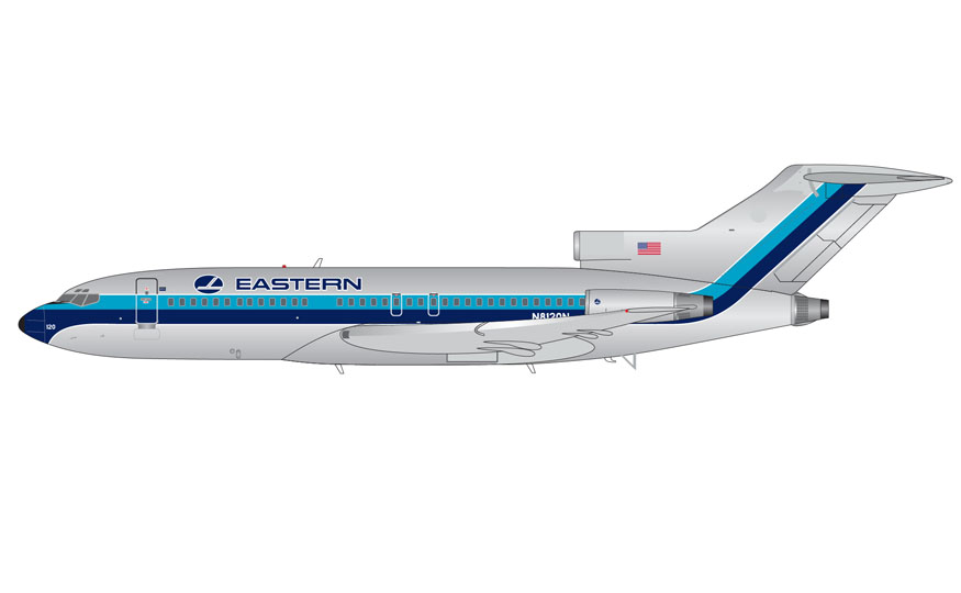 G2EAL1362 | Gemini200 | Boeing 727-100 Eastern Airlines N8120N (polished livery) | is due October 2025