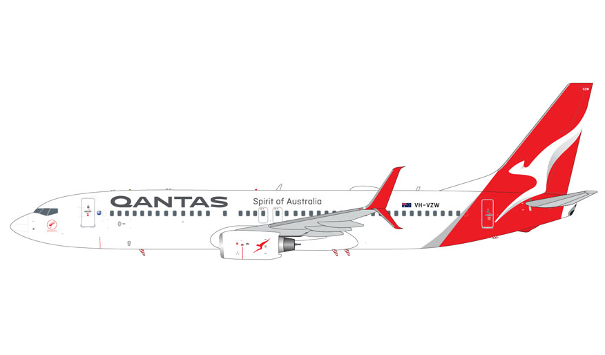 G2QFA1432 | Gemini200 | Boeing 737-800 Qantas Airways VH-VZW | is due October 2025